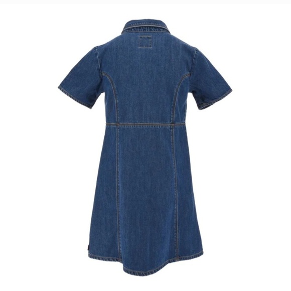 Levi's® Button Front Denim Short Sleeve Short Dress new - Picture 2 of 7